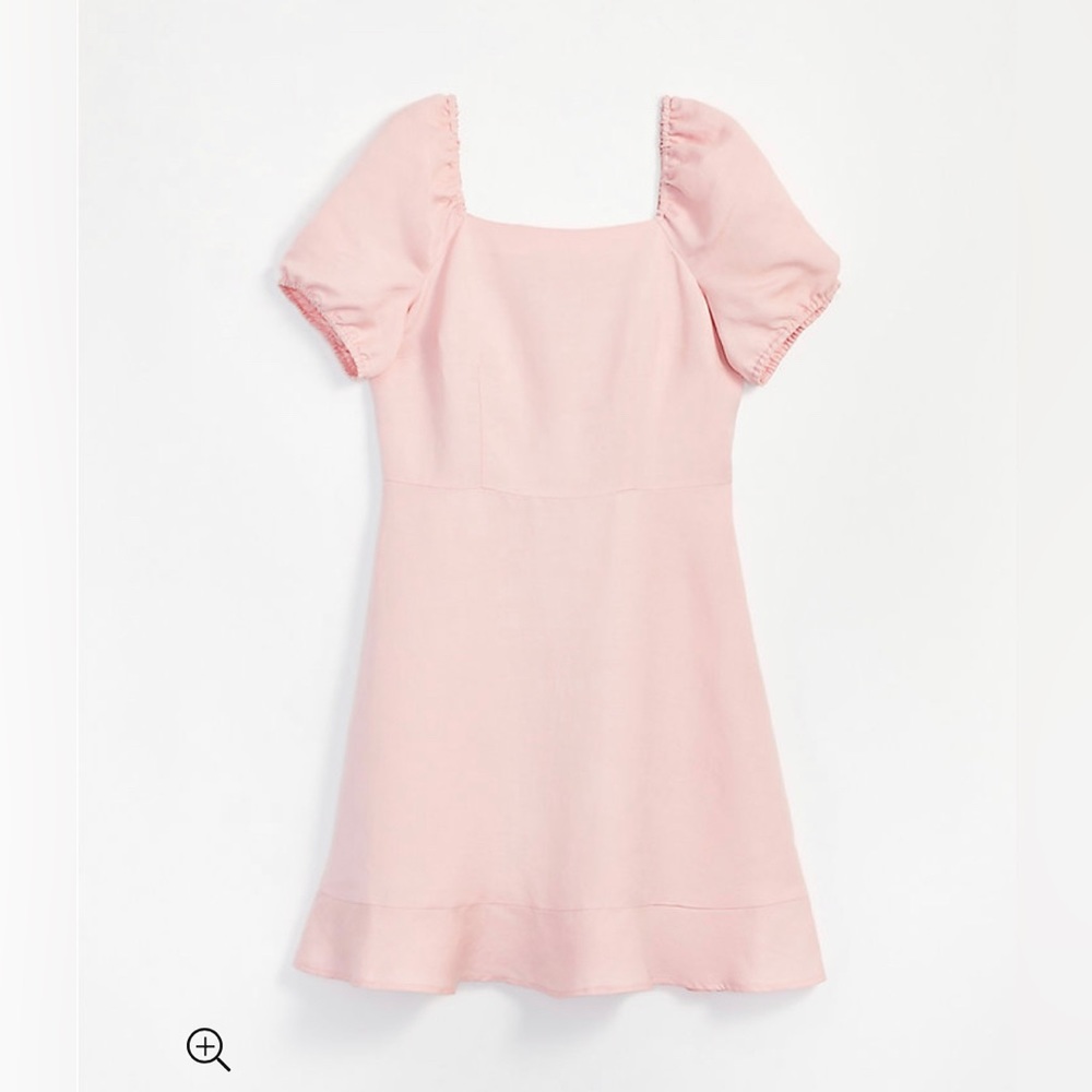 NWOT Light pink linen LOFT dress size 2